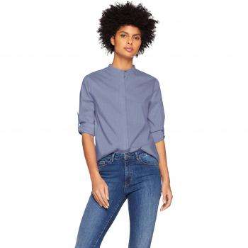 BOSS Damen Efelize_17 Bluse, Charcoal 504, Größe 34