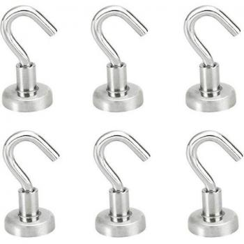 6Pcs Heavy Duty Magnetic Hooks