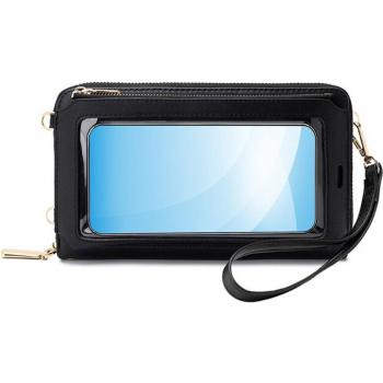 Wasserdichte Schultertasche für Damen mit transparentem Sichtfenster