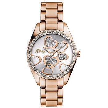 S.Oliver Quarzuhr für Damen – SO‑3140 MQ, analog, Edelstahlarmband