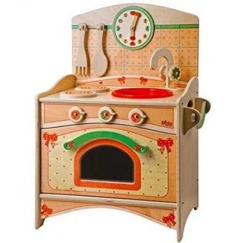 Il Trio di Cucina Giocattolo in Legno da Dida: Lavello, Fornelli, Forno