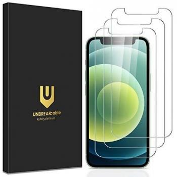 UNBREAKcable iPhone 12 Mini Screen Protector [3-Pack] with 9H Hardness Tempered Glass