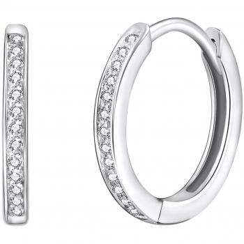 Rafaela Donata Women's Sterling Silver Hoop Earrings