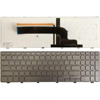 Dell Inspiron 15-7000 Series 7537 English Silver Keyboard with Backlight