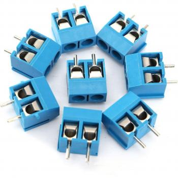 Conector de Bloque de Terminal Enchufable 2P 5.08mm Azul - 100 Piezas