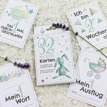 Baby‑Erinnerungskarten: 32 Stück zum ersten Lebensjahr