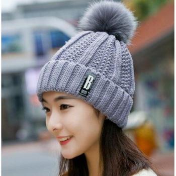 Thick Warm Beanie for Women with Letters