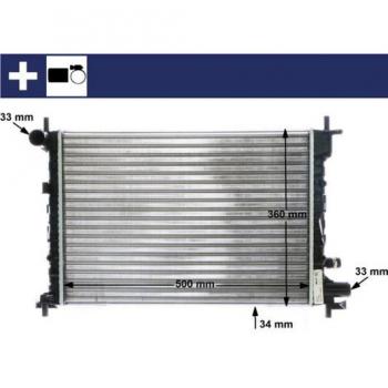 Radiador Original MAHLE CR 381 000S para Motor