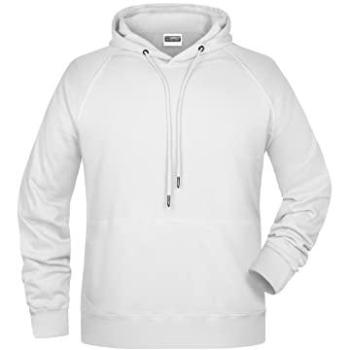 James & Nicholson - Kapuzenpullover für Herren 8024, Weiß, Größe 5xl