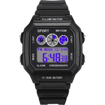 RetroTech Classic Men's Digital Wristwatch