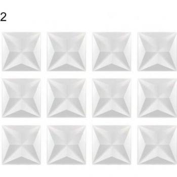 Easy Cut 3D Wall Panel Decor - Multi Styles, 12 Pieces