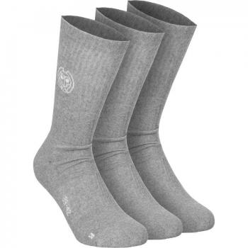 BIDI BADU Don Carlito Crew Move Tennis Socken Grau-Weiße Variante