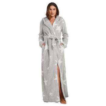 Long Tall Sally Grey Waffle Dressing Robe – Size 18/20