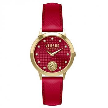 Versus by Versace Montre Femme Montre-Bracelet Beach Bench Crystal VSP571221 Cuir Or