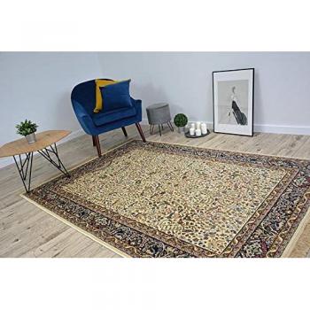 Rugsx - Carpet Windsor 12806 Jacquard Fringe Ivory Beige 160x230 cm