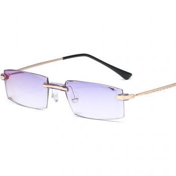 Seemfly Gafas Cuadradas Retro Anti Luz Azul 1-1.5