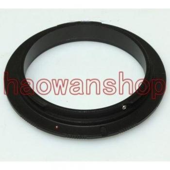 Adaptateur de bague d'objectif macro inversé NEX-49/52/55/58/62/67/72 mm pour caméras Sony