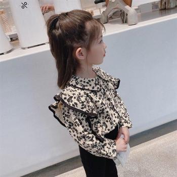 Blusa Blanca con Volantes y Flores (Niñas)