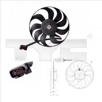 TYC 837-0005 Auto Radiator Fan
