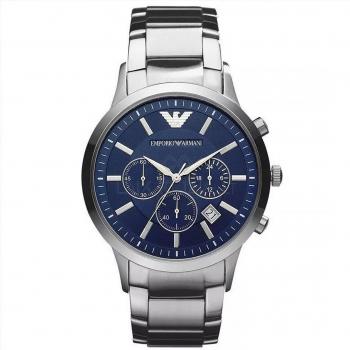 Emporio Armani AR5860 Zilveren Chrono voor Heren, 43 mm
