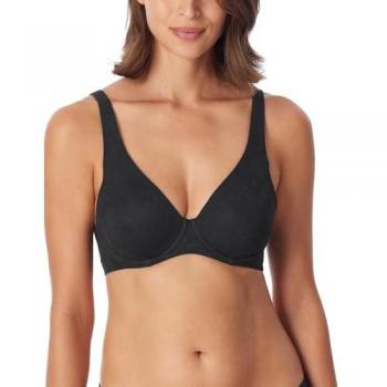 Schiesser Spacer‑Wired‑Bra „Air“ – schwarzer Polyamid‑BH für Damen