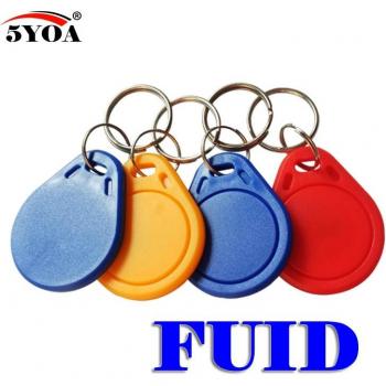 50pcs FUID Tag One-time UID Changeable Block 0 Writable 13.56Mhz RFID Proximity Keyfobs
