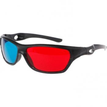 Red-Blue Anaglyph 3D Glasses with White Frame for DVD and TV