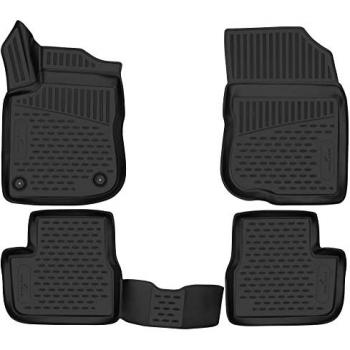 WALSER XTR 75214 Ensemble de tapis de sol Caoutchouc avant et arrière noir Sur mesure PEUGEOT: 2008 Break