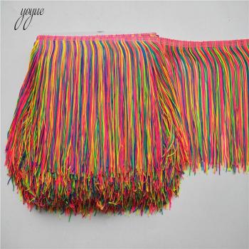 YOYUE 5yards Colorful Polyester Tassel Fringe Lace Trim Ribbon