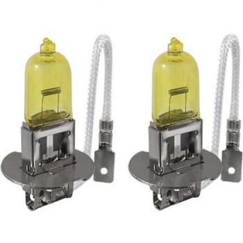 Gfoloza 2Pcs H3 55W Quartz Glass Headlight Bulbs