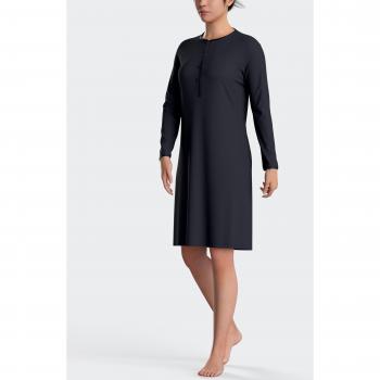 Camisa de Dormir Liso con Botones Impetus