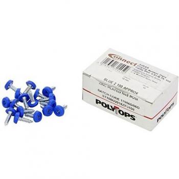 Number Plate Screw Blue No 10 x 3/4 Pk 100 Connect 31545