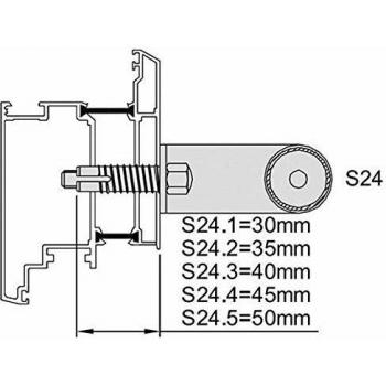 KWS Tür- und Fenstergriff‑Fixierung M8 (60 mm)