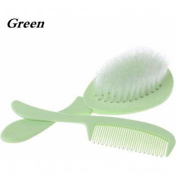Soft Bristle Baby Comb and Brush Set