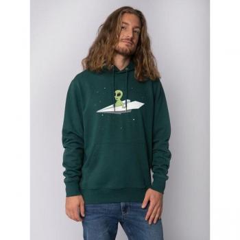 Hoodie „Alien Paperplane“ für Männer und Frauen – WAT? APPAREL