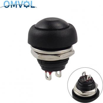 Mini interrupteur à bouton‑poussoir 12 mm PBS 33B – réinitialisation étanche et momentané