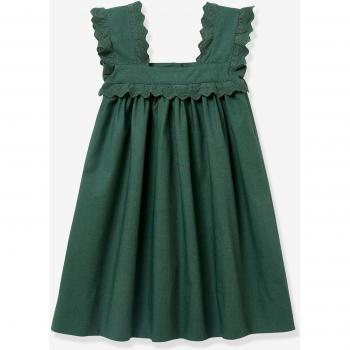 Cyrillus Robe pour Fille Judith – Vert, Édition Fêtes