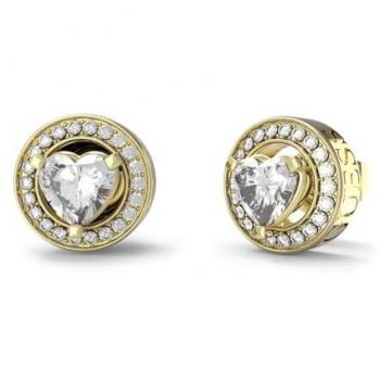 Orecchini Romantic Gold Plated Clear Zircon – Guess