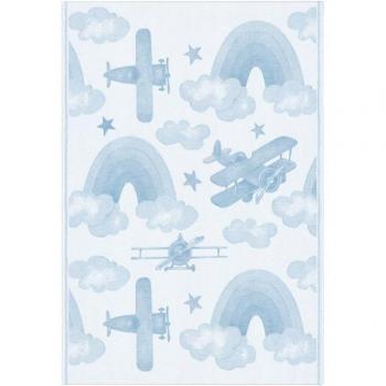 Ekelund Couverture Enfant Airplane 72x105 cm Bleu