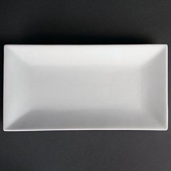 Olympia Catering White Rectangular Platter 380mm