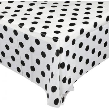 D&Z Black Spot Disposable Tablecloth - Waterproof PE