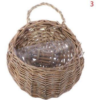 Indoor Plants Holder Wicker Wall Planter