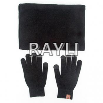 Thick Warm Knit Hat, Scarf, and Gloves Set for Men