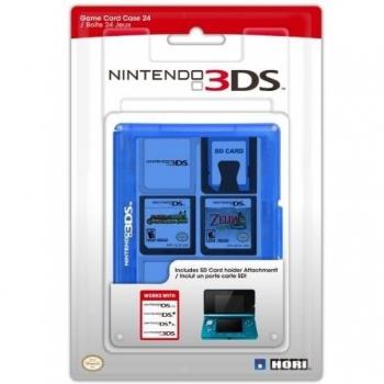 Estuche para Juegos Nintendo 3DS, Azul, 24 Cartuchos