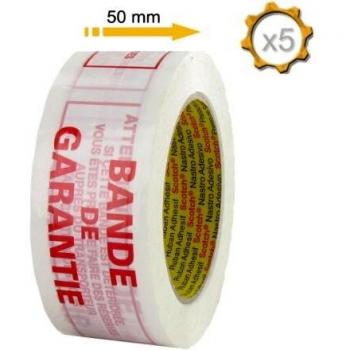 Nastro adesivo di garanzia 3M 50mm x 100m x 5 - Blanc