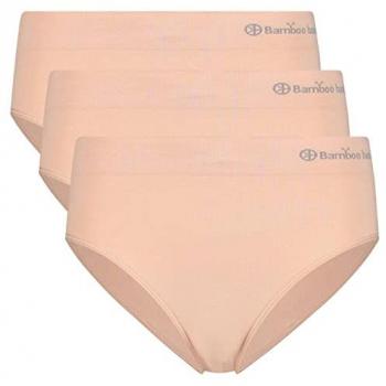 BAMBOO BASICS Taillenslip Belle – 3er Pack, Größe M, Rosa – Damen