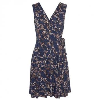 Strandkleid VIVANCE Damen Gr. 44 Blau-Rosé