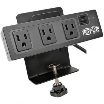Tripp Lite 3-Outlet Desk Clamp Surge Protector
