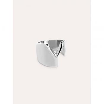 Anello Signet Letterario Argento
