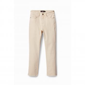 Pantalón Vaquero Desigual Flare Cropped 44 Marrón